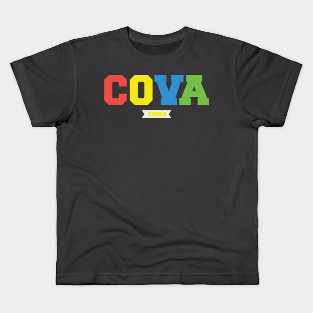 CoVA Tennis Brand Design Kids T-Shirt by CoVA Tennis